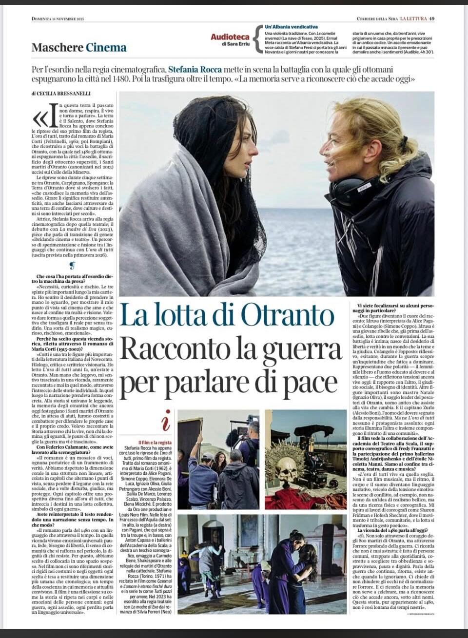 Corriere della Sera / La Lettura, 16 novembre 2025